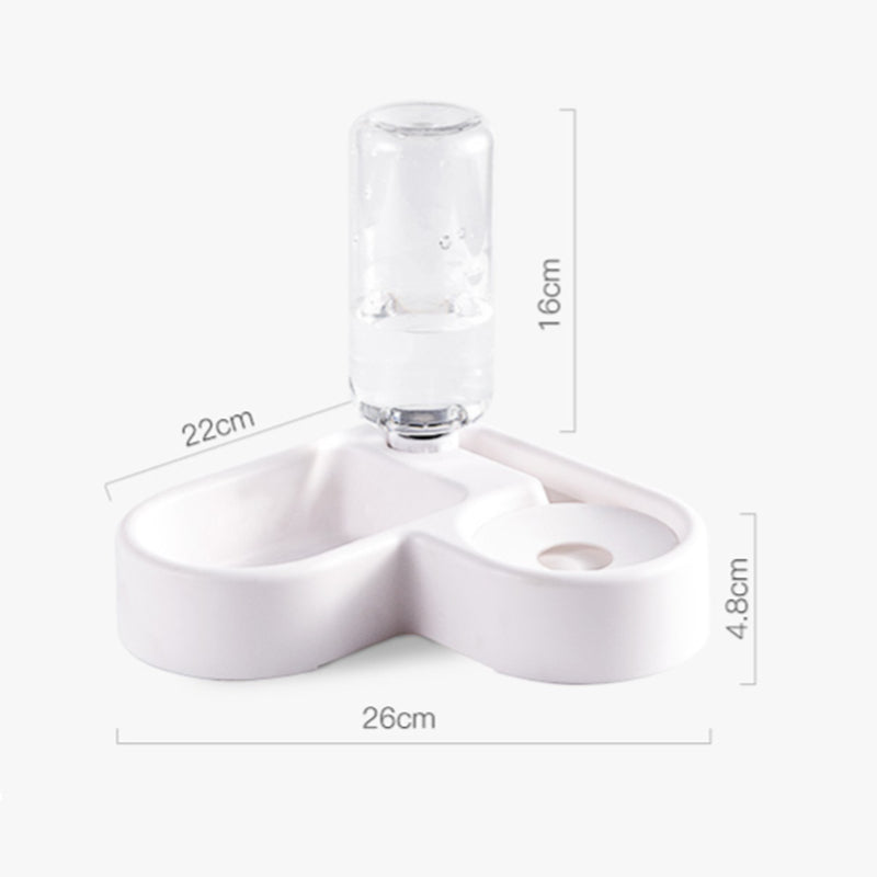 Pawsip - Comedor y bebedor doble automático